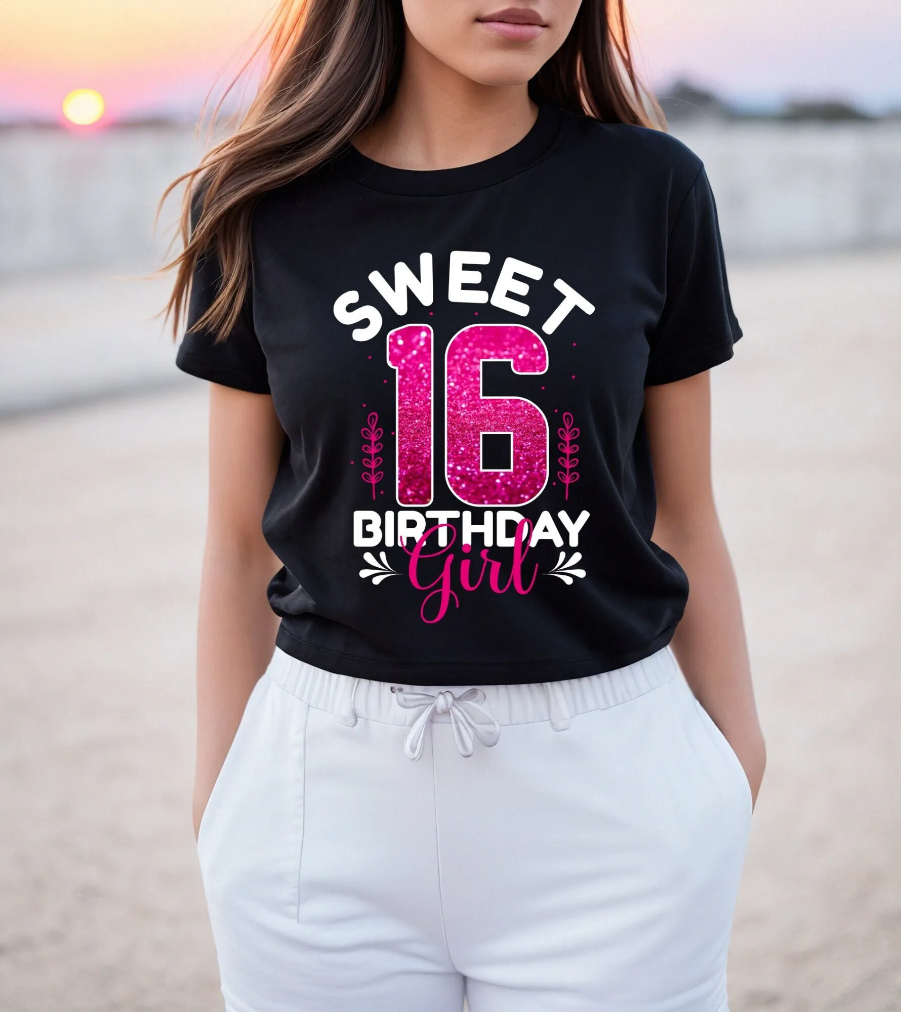 Sweet 16 T Shirt 16Th Birthday Sixteen S Party For Daughter Born In 2008