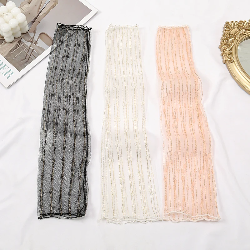 1pair Women Lace Lightweight Oversleeve Summer Hotsale Ladies Decorate Arm Cover With Fashion Style 47*11cm