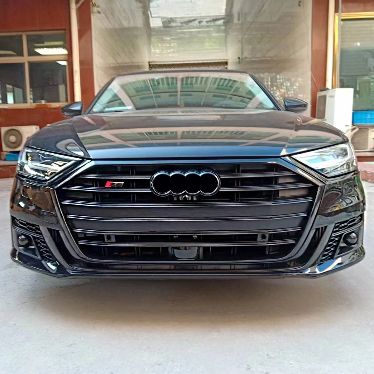 Car bumpers for Audi A8 D5 2019 2020 2021 2022 year facelift new S8 model with bumpers grilles