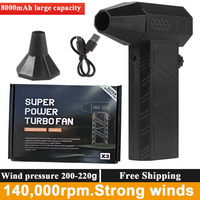 Powerful X3 Violent Blower Turbo Jet Fan Handheld Brushless Motor 140,000 RPM Wind Speed 52m/s industrial Duct Fan air blower