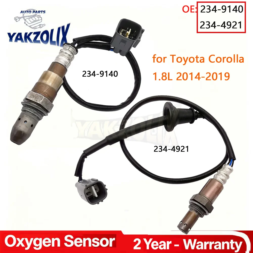 2 Pcs 234-9140 234-4921 Upstream Downstream Oxygen O2 Sensor For Toyota Corolla 1.8L 2014 2015 2016 2017 2018 2019 89467-02090