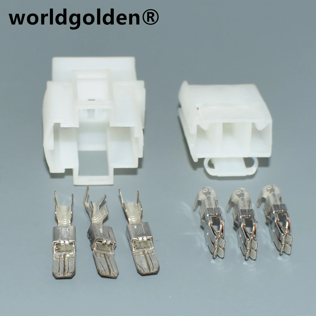 

worldgolden 3pin 6.3mm male female for Skoda cigarette lighter aperture ambient light lossless wiring harness plug 1J0 919 321