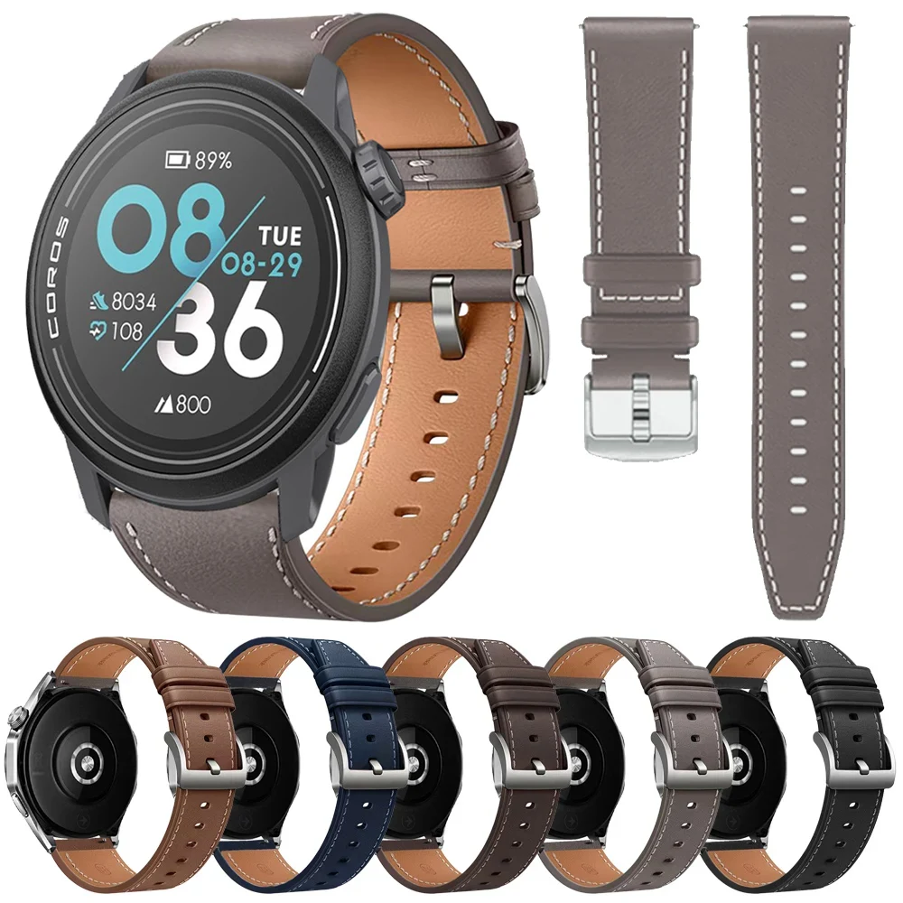 Cinturino per orologio da 20mm 22mm per COROS Pace 3 2 APEX 2 Pro Bracciale Correa per SUUNTO RUN/RACE S/VERTICAL/3 5 9 PEAK PRO Cinturini in pelle
