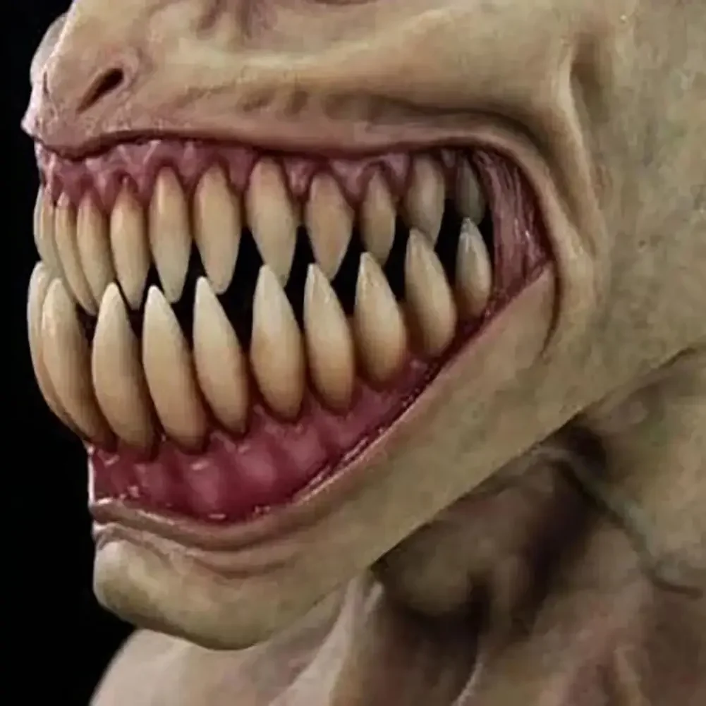 Maska Klauna Stalker Horror Halloween Party Cosplay Straszny Potwór Duże Usta Zęby Lateksowe Maski Halloween Party Straszne Rekwizyty Kostiumowe