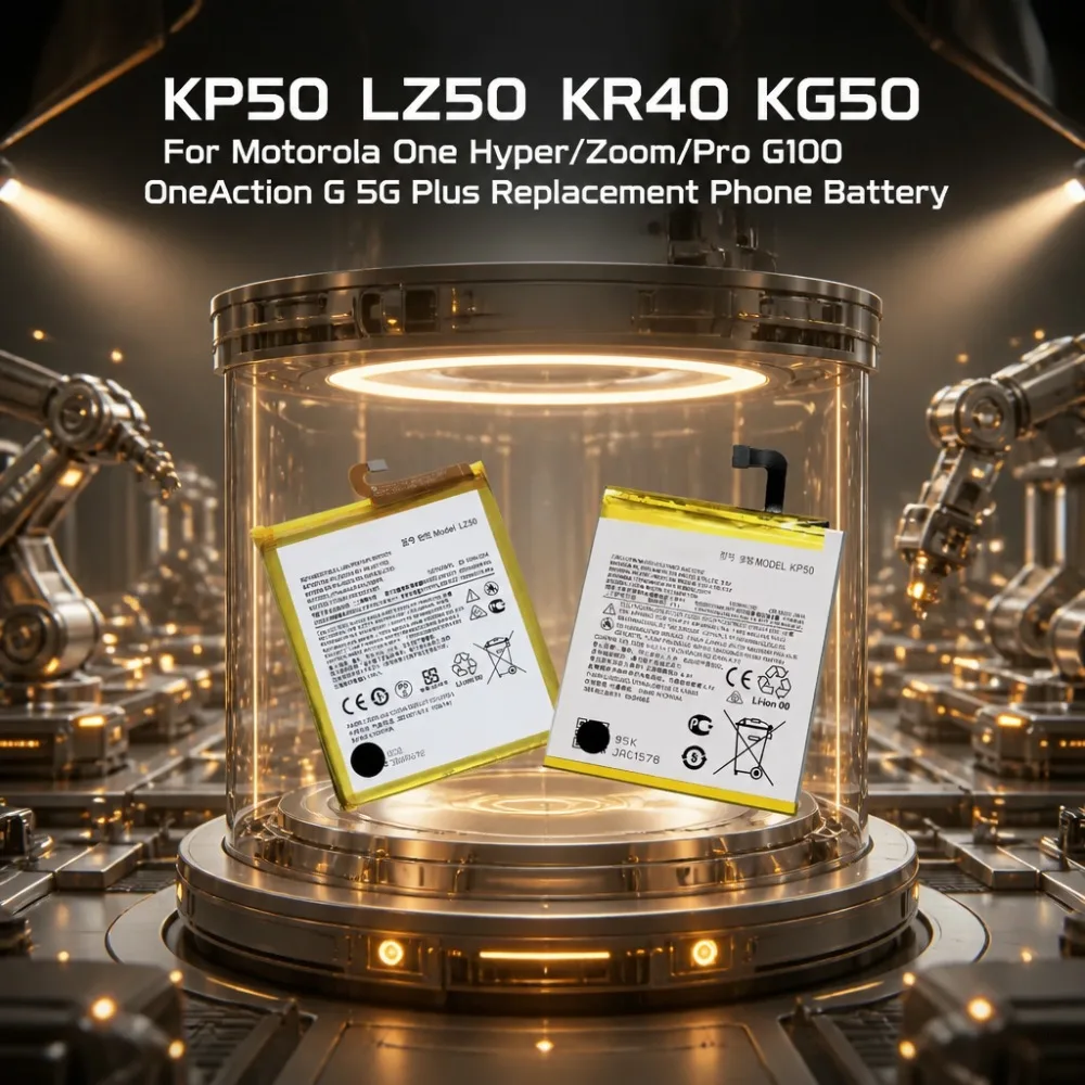 Fast Shipping KP50 LZ50 KR40 KG50 Battery for Motorola One Hyper/Zoom/Pro G100 OneAction G 5G Plus Replacement Phone Battery