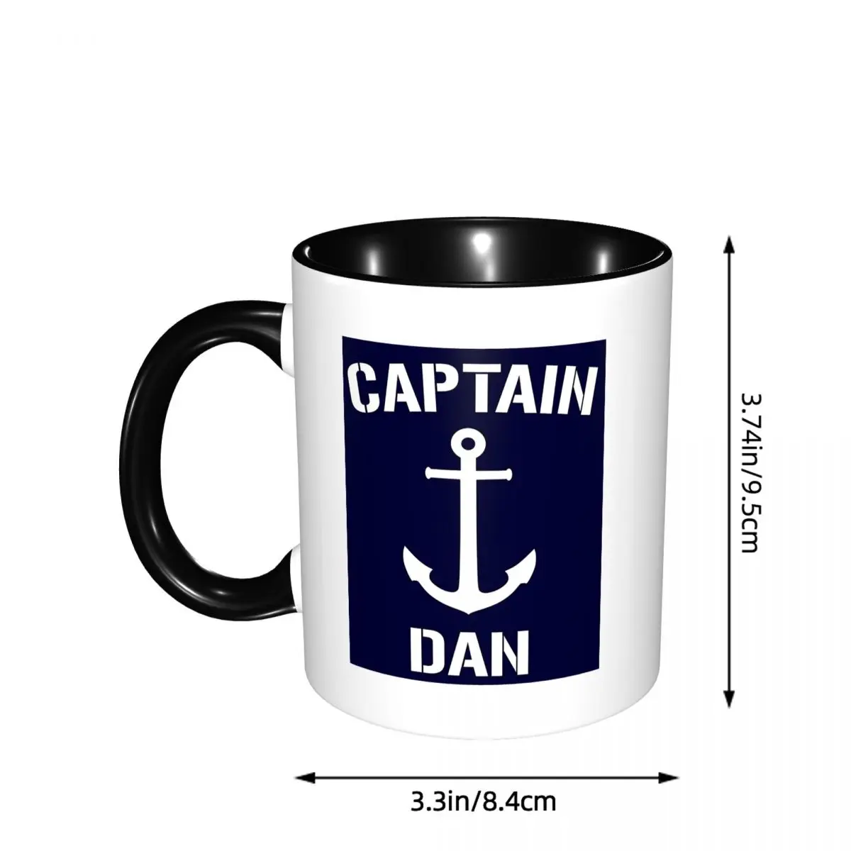 Nautical Captain Anchor Mug Funny Ceramic Coffee Cups Tea Mugs Milk Cup Drinkware Gifts for Woman Man