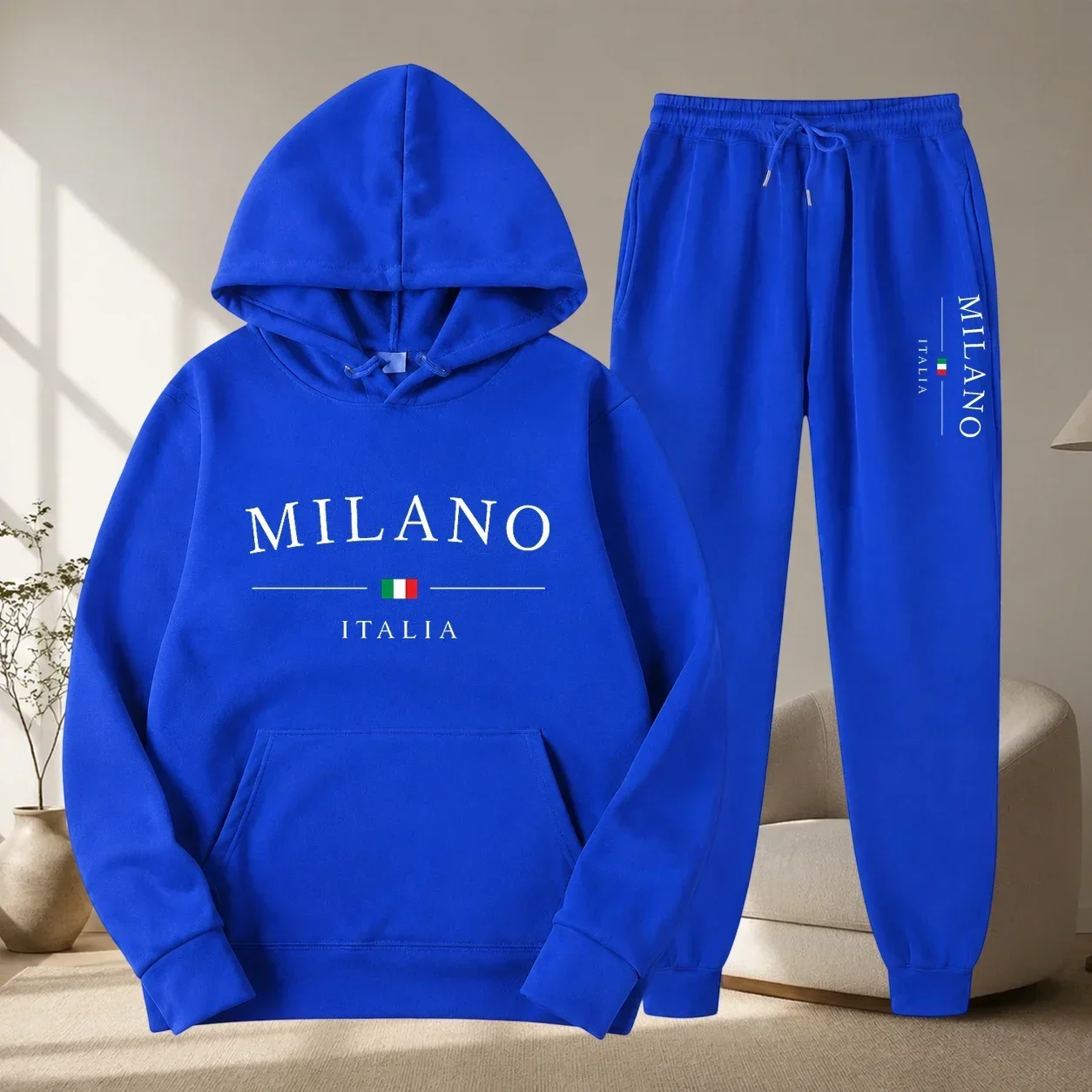 Ensemble pantalon long 2026, ensemble sweat à capuche de haute qualité, ensemble 2 pièces, vêtements de sport pour hommes automne et hiver
