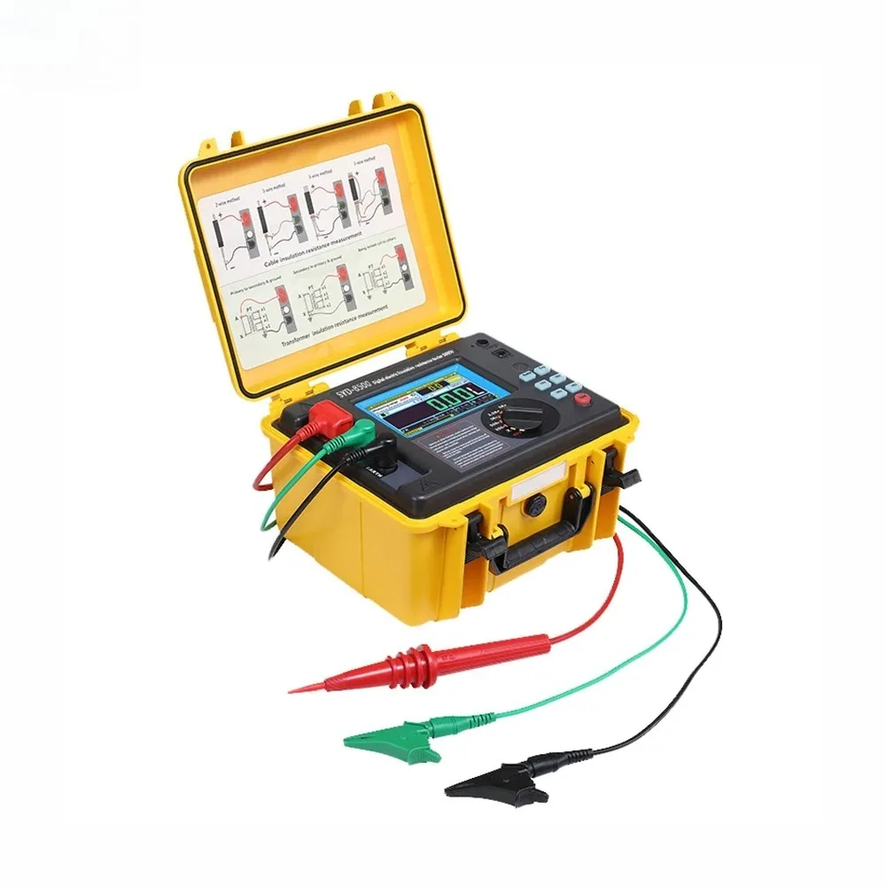 

Sanxin 5KV High Voltage Digital Insulation Resistance Tester Megameter with 25W IP65 Protection High Performance