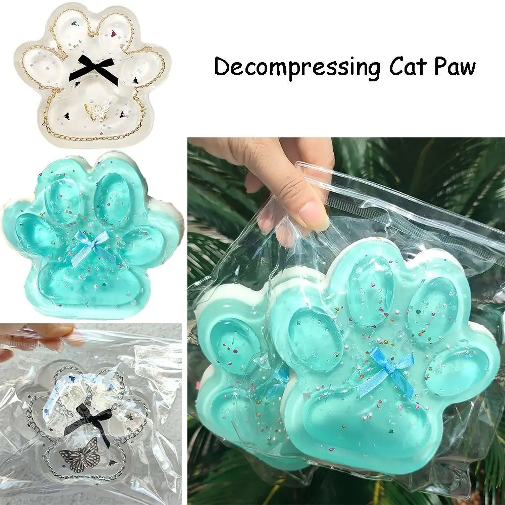 Brinquedos de pata de gato de apertar gigante brinquedo de apertar macio beliscar e descompressão brinquedo pegajoso descompressando beliscar pata de gato