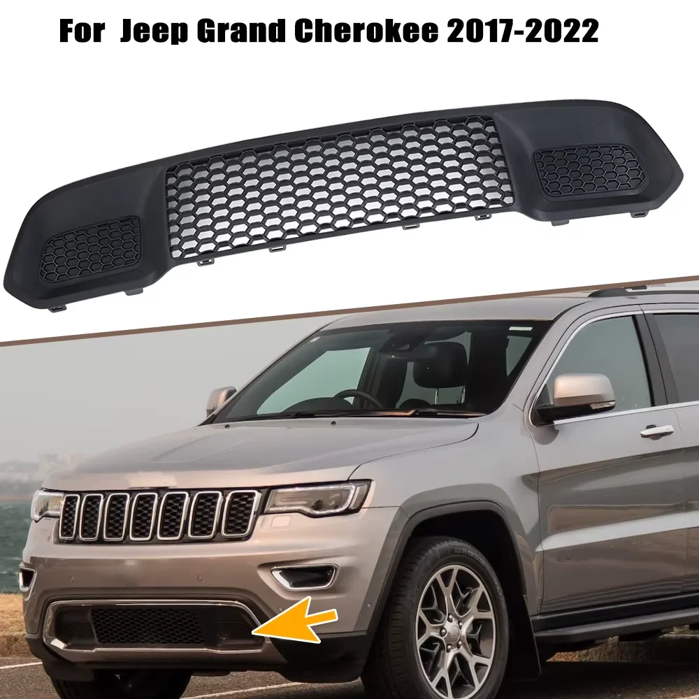 

Front Bumper Lower Grille for Jeep Grand Cherokee 2017 -2022 ABS Fit Replace Bumper Racing Grill cars Accessories 68310777AB