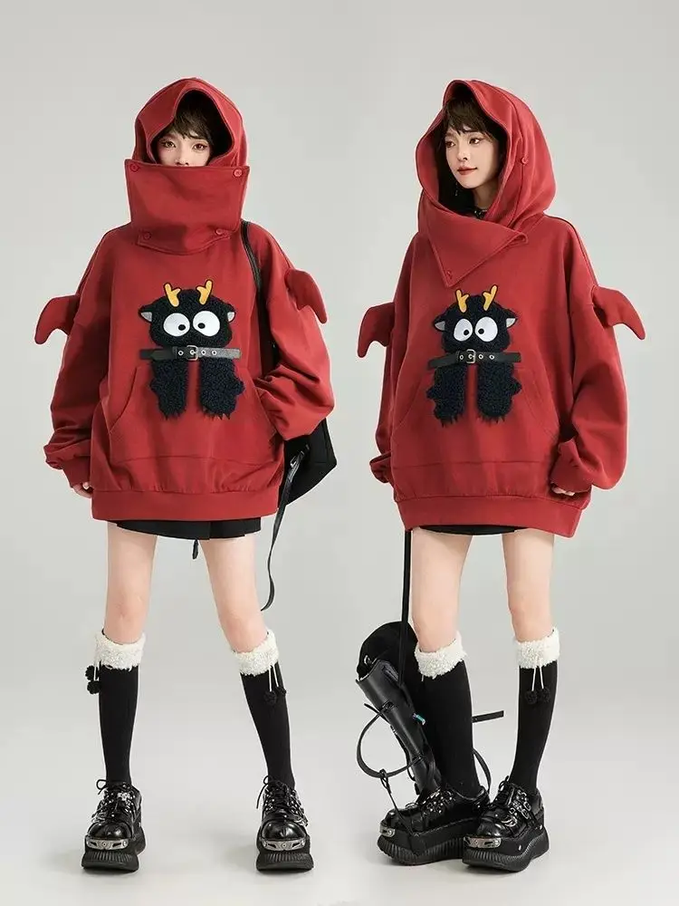 

Cool Hoodies Women Aesthetic Clothes Kawaii Tops Spring Autumn Sweatshirt Hoodie Harajuku Sudaderas 2024 New