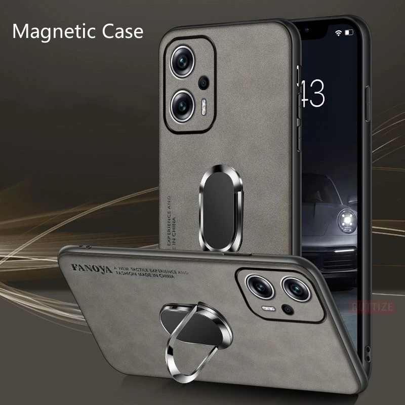 Magnetic Case For Motorola Edge 50 Fusion Edge 40 30 Moto Edge50 Ultra G84 G54 G34 G24 Power G14 Holder Ring Leather Back Cover