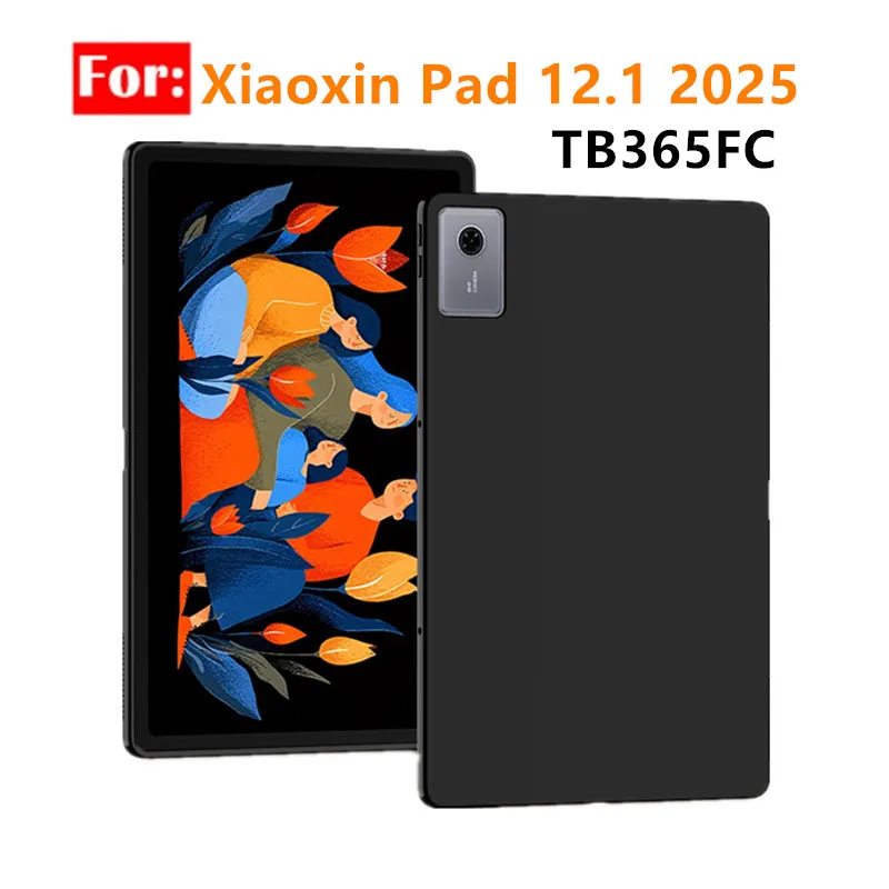 

For Lenovo Xiaoxin Pad 12.1 inch 2025 Protective Case Anti-drop Silicone soft Airbag Tablet Cover funda TB365FC 12.1"TPU Shell