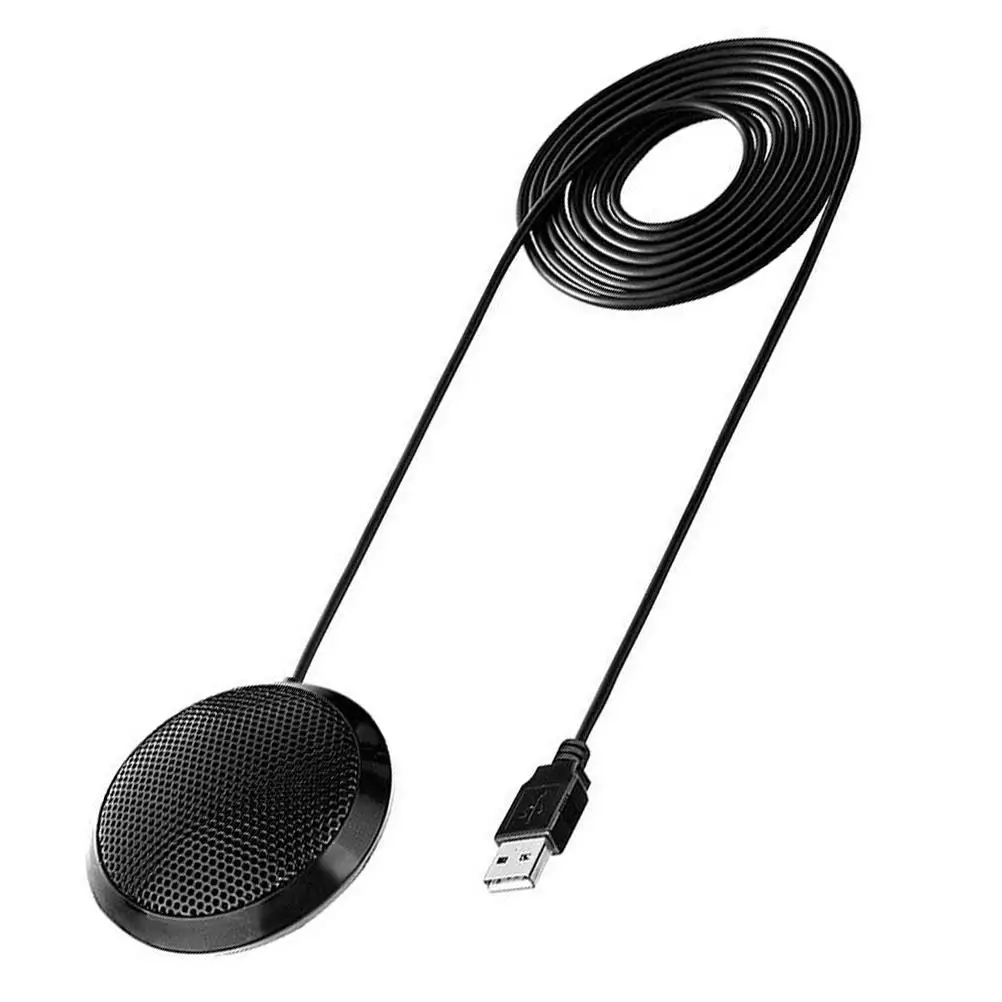 USB Condenser Microphone Notebook Computer Metal High Fidelity Clear Voice Easy Use PC Laptop USB Port Video Conference Call