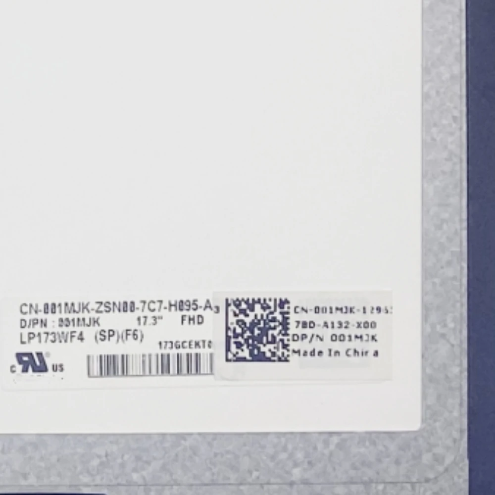 LP173WF4 SPF6 17.3 Inch Screen Panel FHD LED LCD IPS 1080P Laptop Display LP173WF4(SP)(F6) DP/N: 5D10Q59856