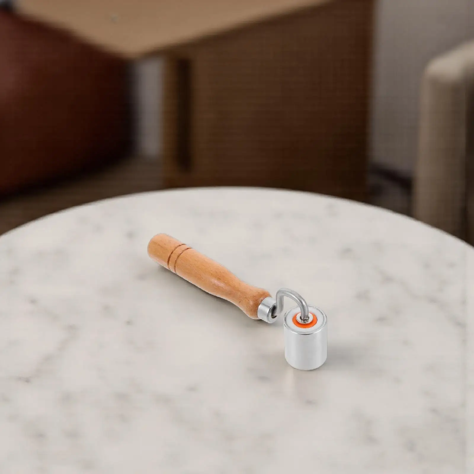 

Wallpaper Smoothing Roller Wood Handle Stainless Steel Wheel Seamless Finish Interior Design Tool Wallpaper Seam Roller