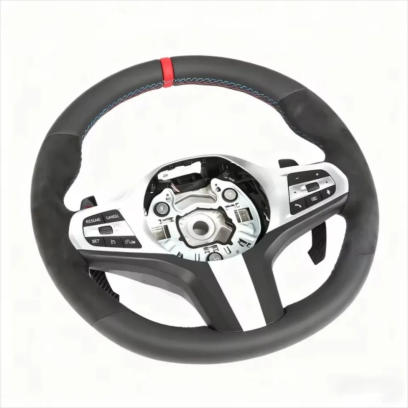 Customized Suede Car Steering Wheel For BMW G30 G20 F20 F32 F36 F11 M4 F82 M340i F22 X5 M3 F15 F03 X3 G01 G82 Steering Wheel
