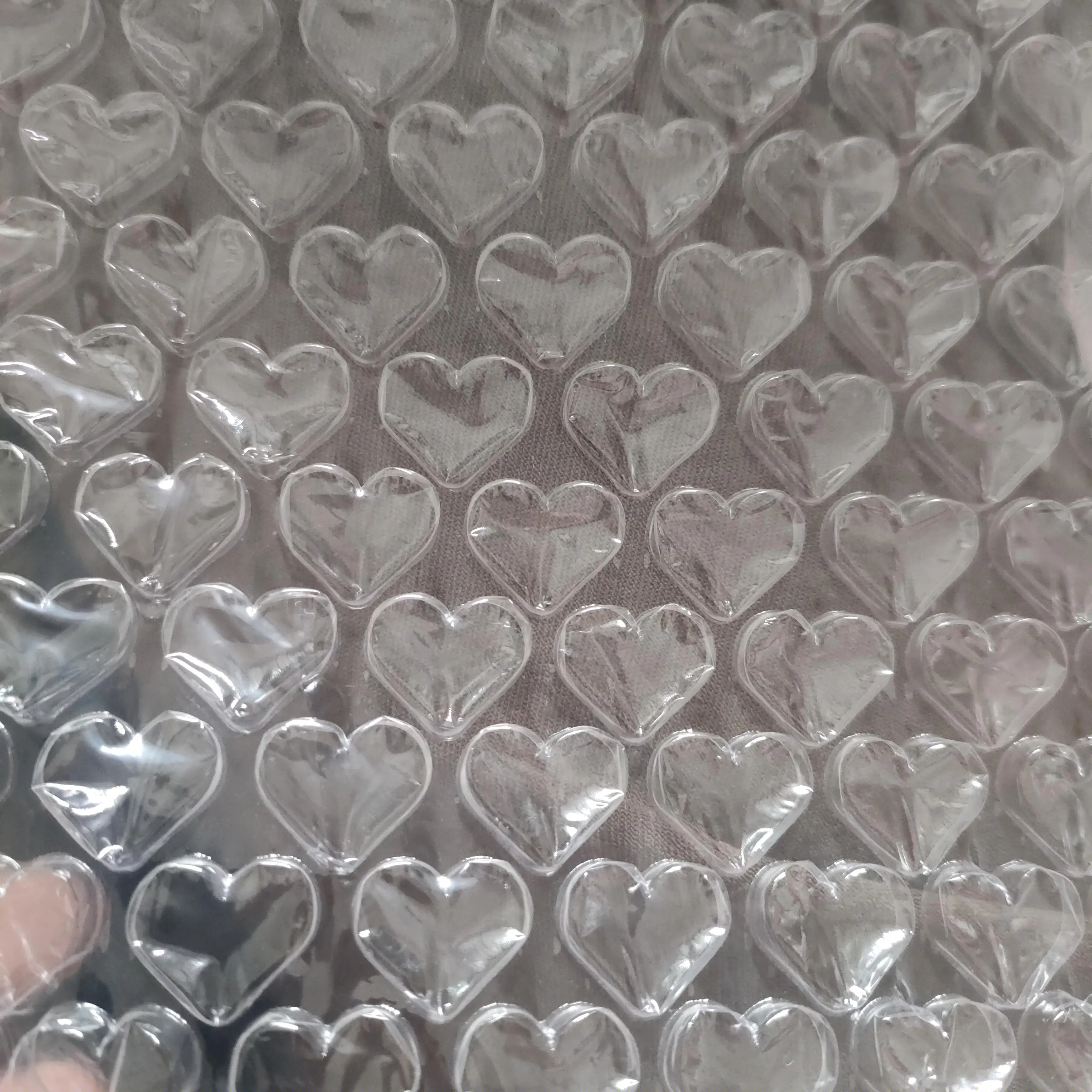 20 cm x 8 meter/rol Clear Love Heart Luchtbel Film voor Bubble Wrap voor Verpakking Mailer Transparant Schokbestendig Verzending Levert