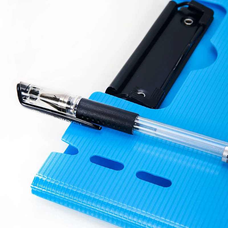 حافظة ورق امتحان HUAJIE A4، مجلد ملفات قابل للطي، مجلد عقد الأعمال، حامل مستندات الاجتماعات والعرض المكتبية