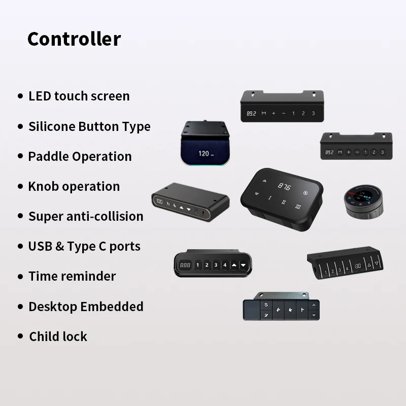 Escritorio eléctrico autoajustable de 3 etapas de lujo, asiento de pie con doble Motor, elevación, capacidad de carga de 120kg, velocidad de 35 mm/s, edificio de oficinas