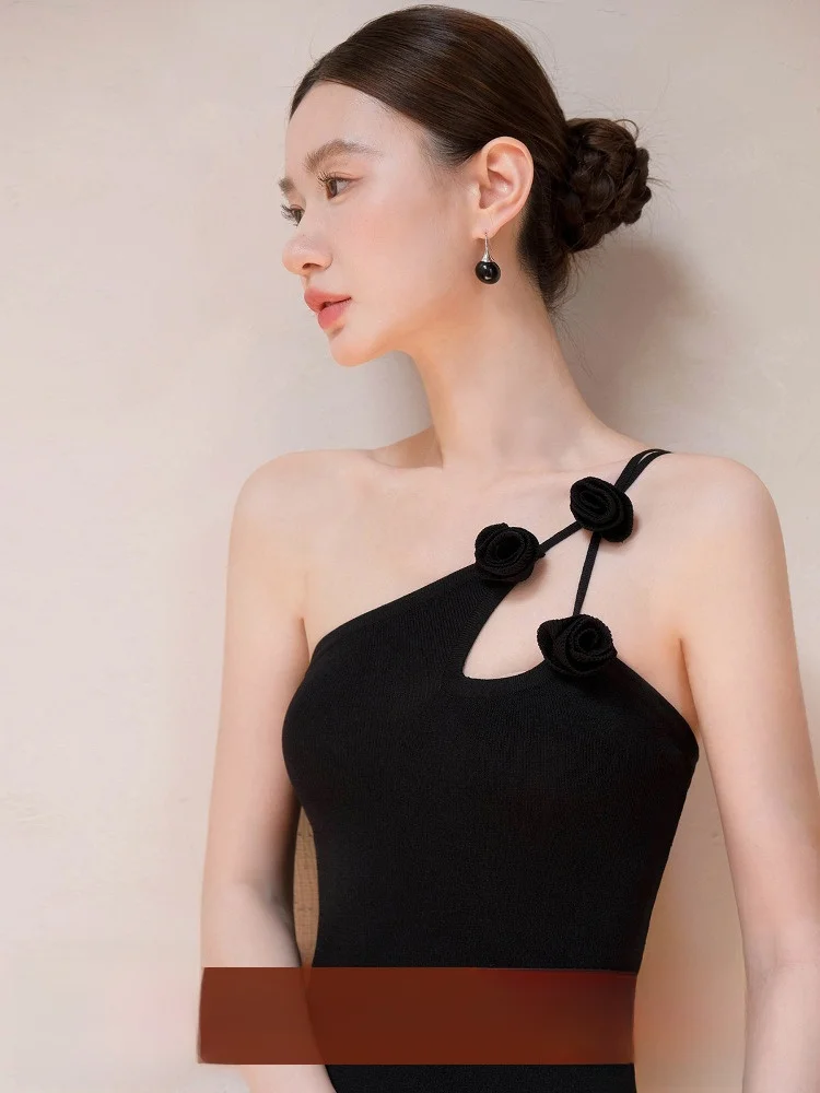 

XXNING Весенне-летнее женское платье-макси однотонного цвета с цветочным принтом, приталенное, с завышенной талией