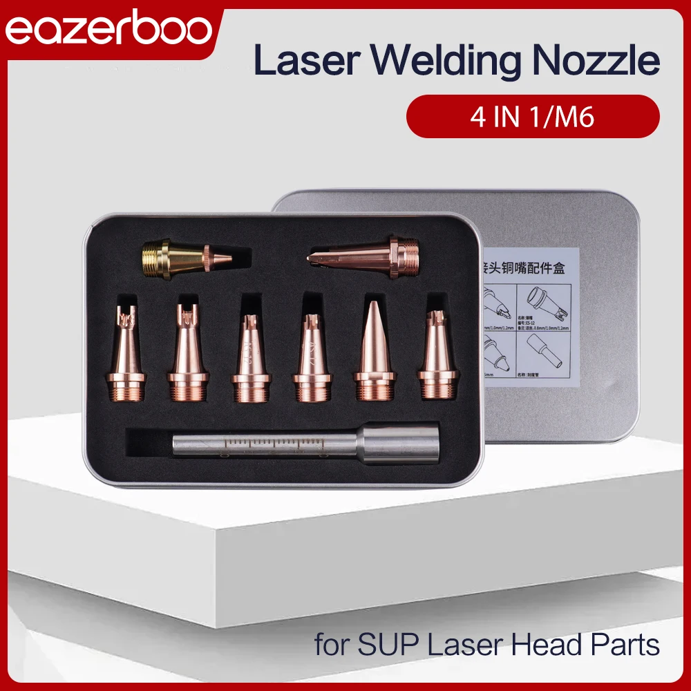  1 Box M16 Fiber Laser Welding Copper Nozzle Wire Feed Nozzles Laser Welding machine SUP23T HW980 Welding Head