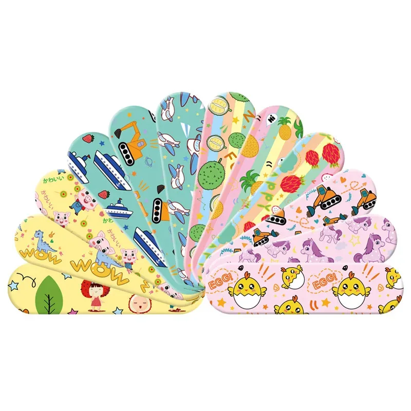 

60/240/720pcs/lot Cartoon Animal Pattern Waterproof Hemostasis Kids Stickers Adhesive Bandage Wound Strips Plasters for Children