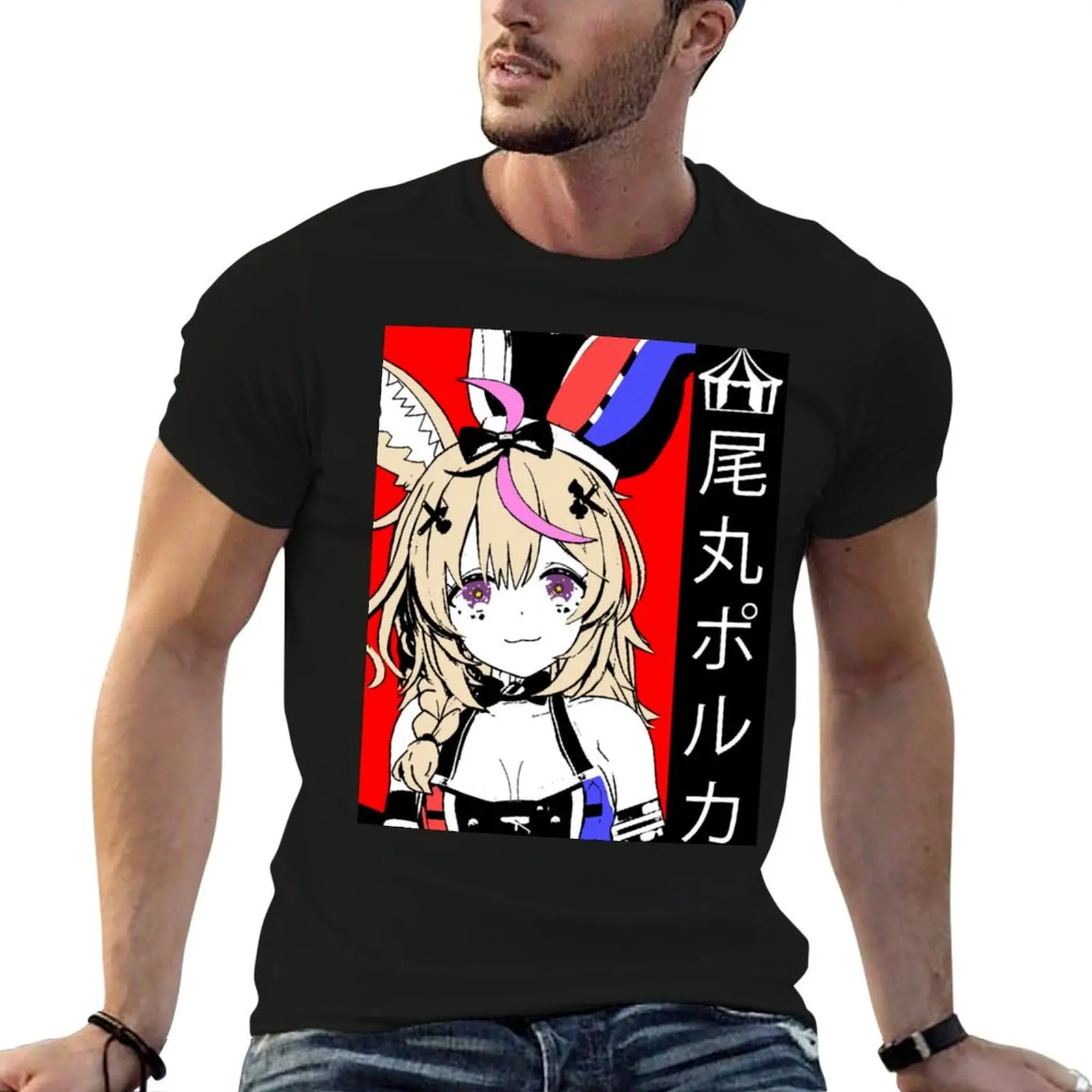 

Hololive Omaru Polka T-Shirt man t shirt graphic funny t shirts man T-Shirt