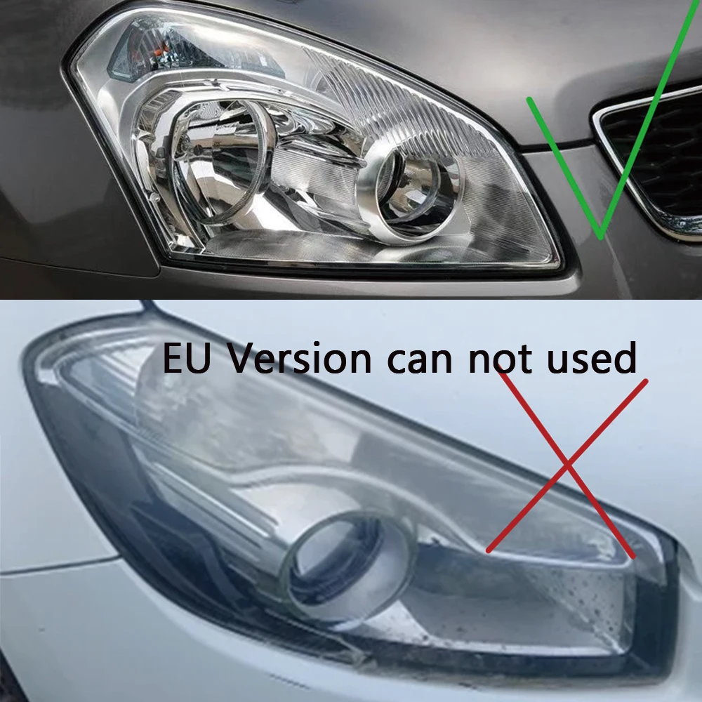 For Nissan Qashqai 2008 2009 2010 2011 2012 2013 2014 2015 Accessoire Voitures Car Lights Shell Headlight Headlamp Lens Covers