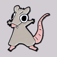 Cute Mouse Enamel Pin Funny Animal Brooch Pines Lapel Pins Badge on Backpack Clothing Accessories Fashion Jewelry Friends Gifts