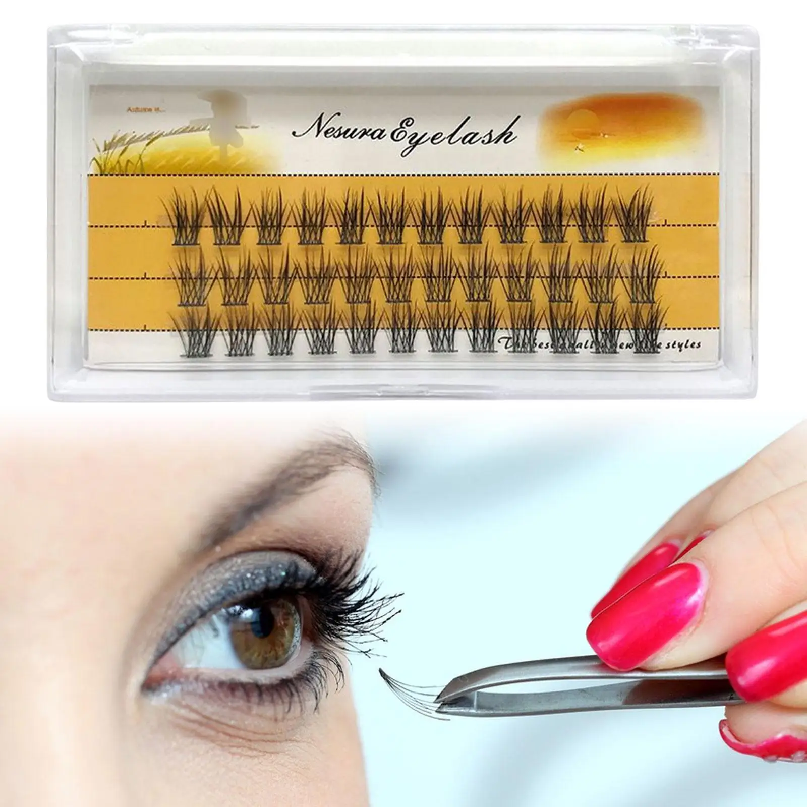 Complete to Create a Natural Look with Reusable False Eyelashes