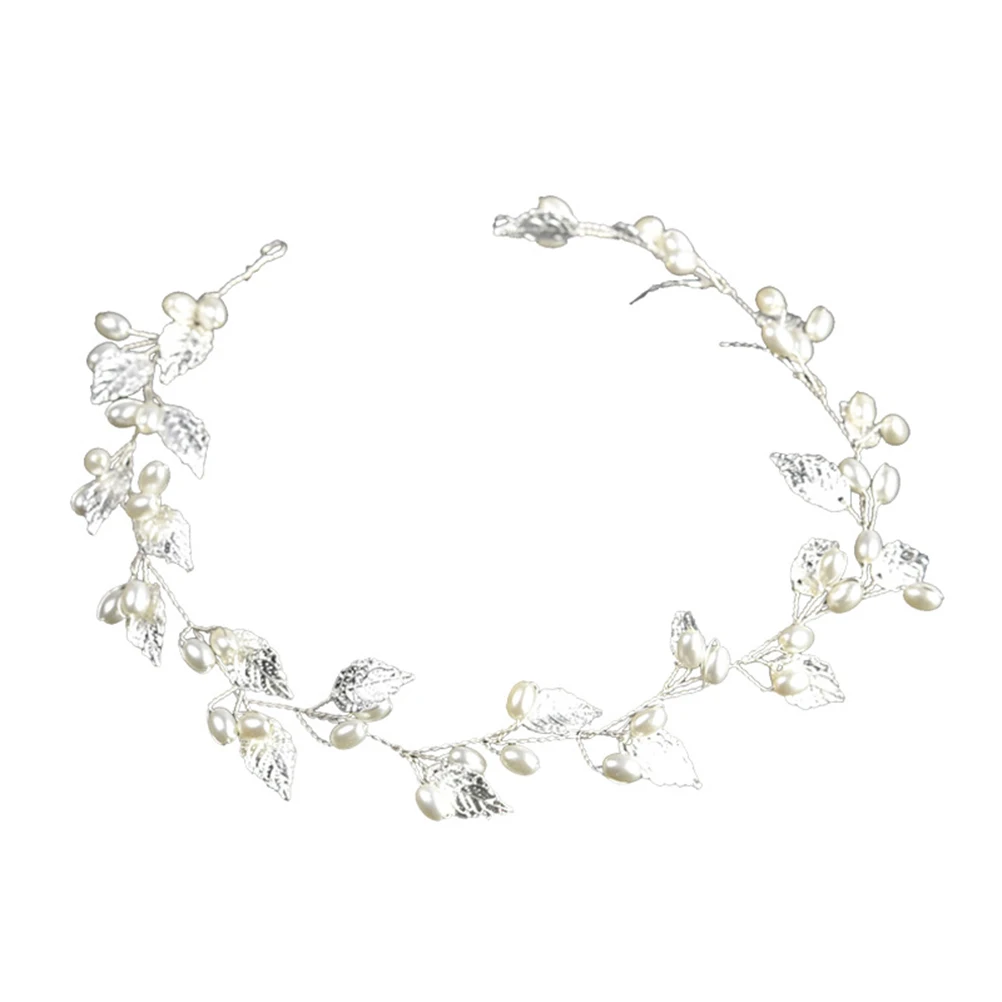 

Жемчужная повязка на голову, украшения для волос, элегантный свадебный головной убор, свадебный головной убор, легкие удобные аксессуары для невесты