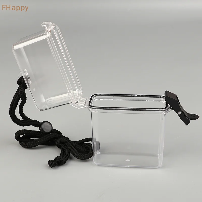 Transparent Collect Classification Box Portable Small Card Sealed Storage Can Money Key Waterproof Tank School Stationery