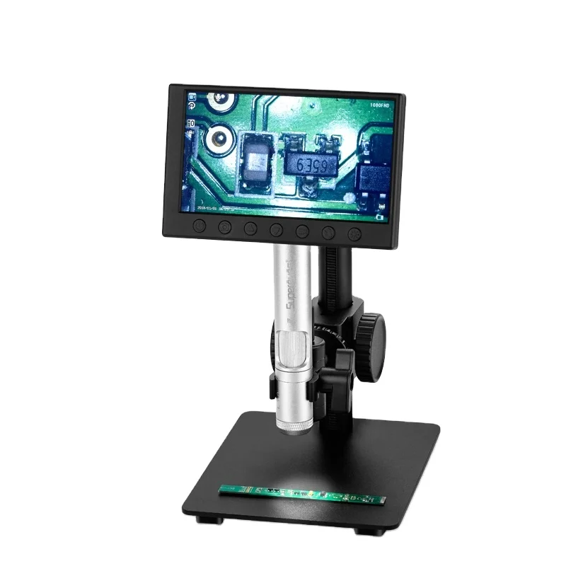 Supereyes P003 5 Inch Screen 1-2000X 1080P USB/ 2MP Sensor Digital Video LCD Aluminium Alloy IP55 Rated Microscope for Phone