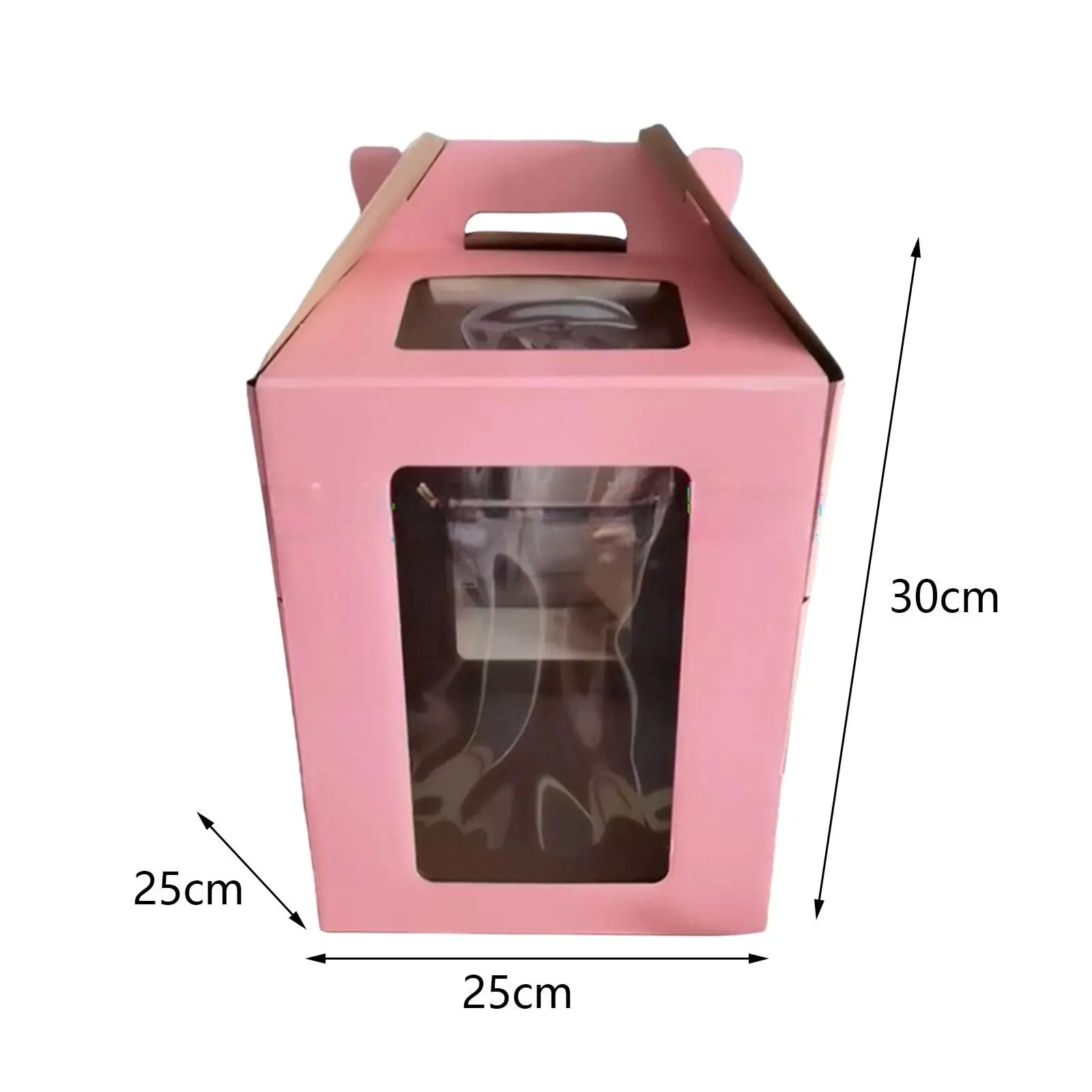 Tall Cake Box Food Storage Multipurpose Tiered Cake Box with Window for Parties Graduation Anniversary Weddings Gatherings