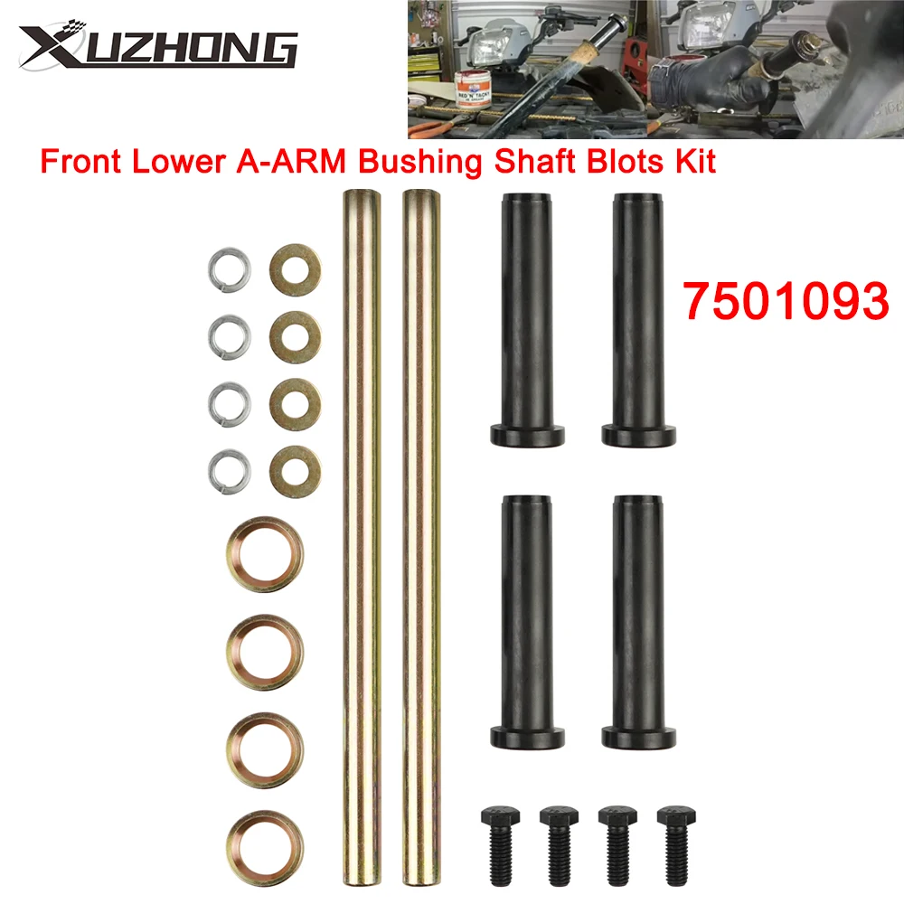 7501093 Front Lower A-ARM Bushing Shaft Blots Kit For Trail Blazer 250 330 400 For Polaris Sportsman 400 500 570 600 700 800