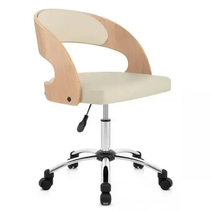 Solid Wood Swivel Chair with Backrest, European Style, Fitness, Home, Office, Student, Gorgeous