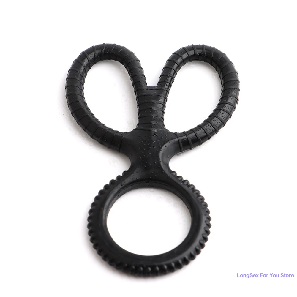 Penis Ring for men Delay Ejaculation Reusable Silicone Semen Cock Ring Penis Enlargement  Sexy Slave Stretchy Sex Toys For Men