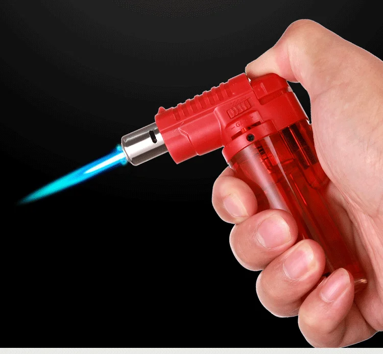 2PCS New Windproof Lighter Durable Lighter Mosquito Repellent Incense Inflatable Transparent Portable Spray Gun