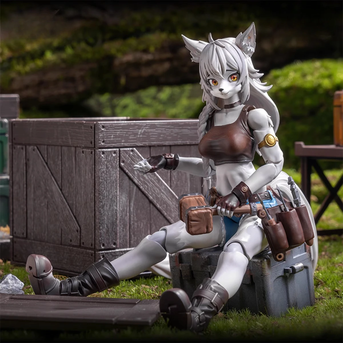 

LADOTOYS Liya Fixer Action 1/12 Figures Model Repairer Wolf Girl ERA 001 Animation Anime Doll Model Toy Collection Original Gift