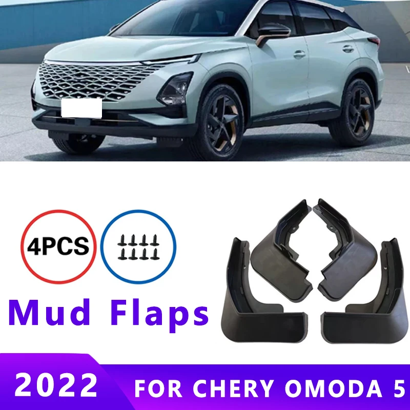 

Mud Flaps Fit for CHERY OMODA 5 2022 Mudguards Tire Fenders Splash Proof Accessories Wheel Guards 4ps