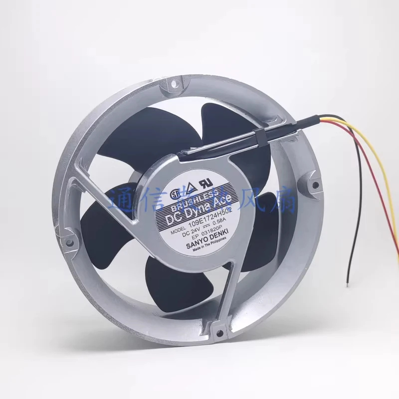 

HTS для Sanyo 109E1724H502 17251 DC24V 0.58A 3-проводной инверторный вентилятор с алюминиевой рамкой 17 см, 1 шт.