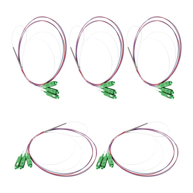 2026 New 5PCS Fiber Optic PLC Splitter 5PCS 1X2 SC APC PLC Fiber Optic Splitter For FTTH CATV Telecom Network 1X 2 Optical