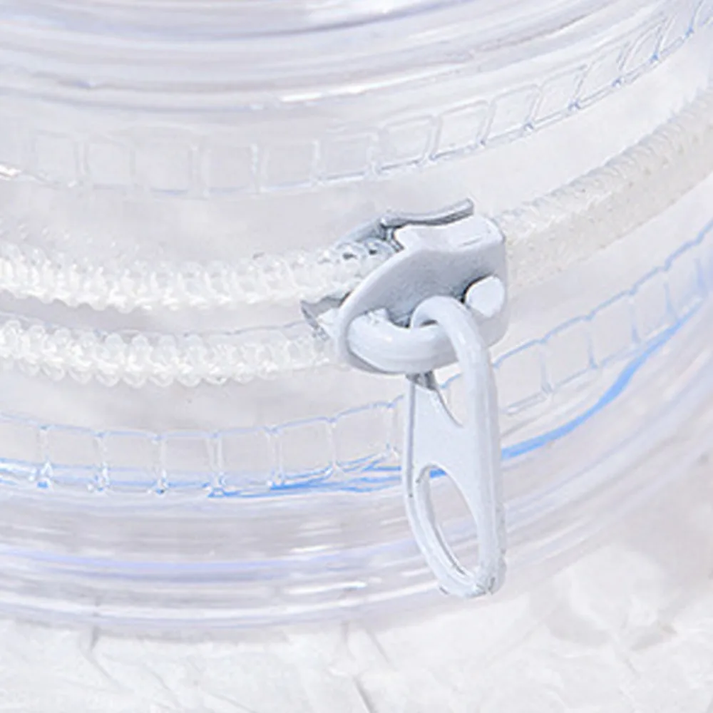 Badge Display Anime Badge Display Bag with Keyring Transparent Round Badge Storage Pouch Protection Case PVC Clear Outdoor Bag view 2