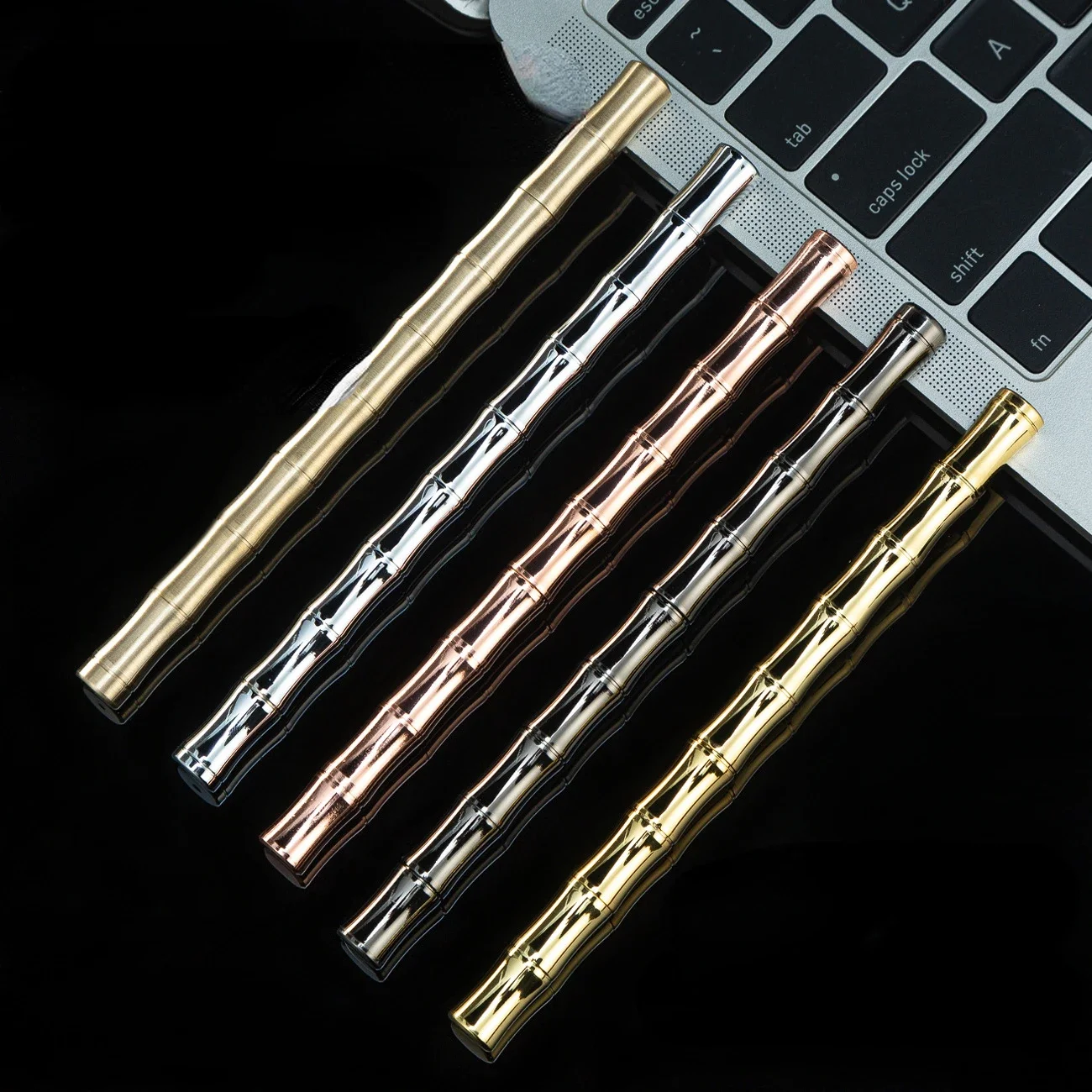 

10PCS Brass Pen In Stock, Creative Office, Business, Brass Bamboo Joint Signature Pen, Water Pen, Neutral