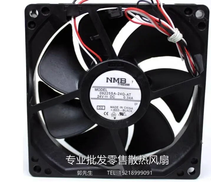 

Ltsf For NMB 09225SA-24Q-AT D2 DC 24V 0.34A 90x90x25mm 3-Wire Server Cooling Fan 9cm