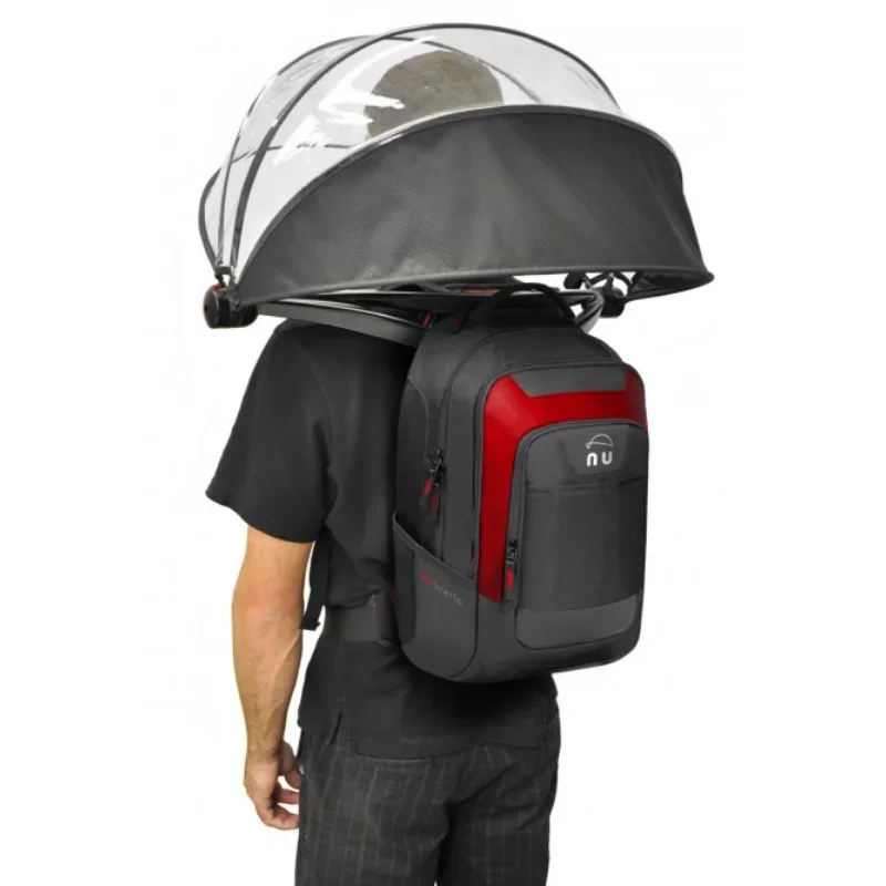 Helmet-type head-mounted umbrella