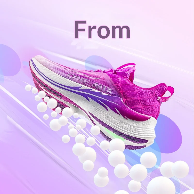 

ONEMIX Carbon Fiber Plate Running Shoes Traction Shock Absorption Sneakers Professional Marathon PB Racing Sports Trainers Shoes