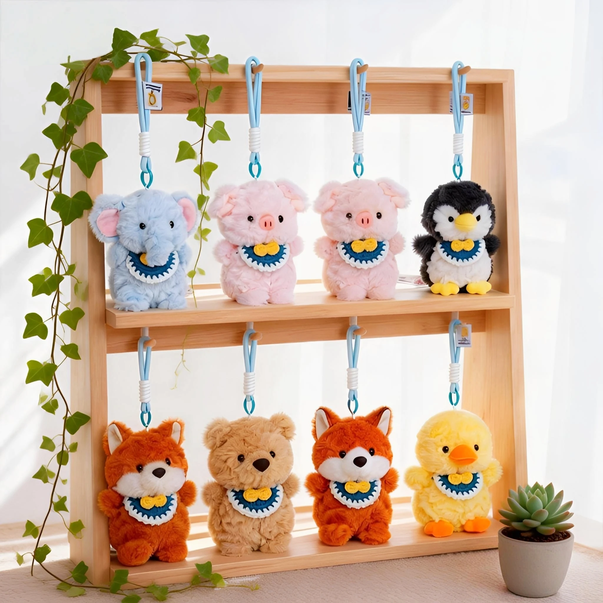 

Cute Pocket Pal Plush Set – Adorable Mini Animal Plushies, Desk Buddy & Keychain Charms, Perfect Little Gift for Pet Lovers!