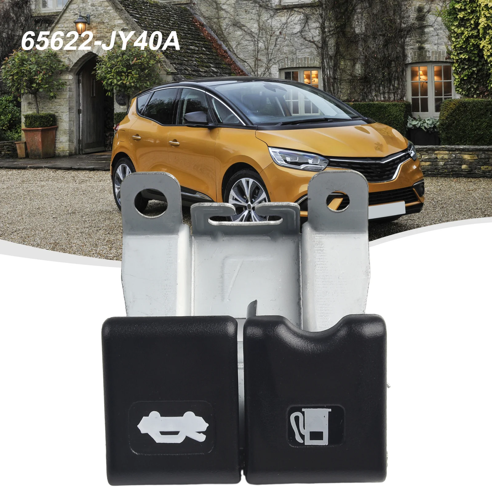 

Oil Fuel Cover Switch Engine Hood Release Handle For Koleos 65622-JY40A Black Accessories For Vehicles